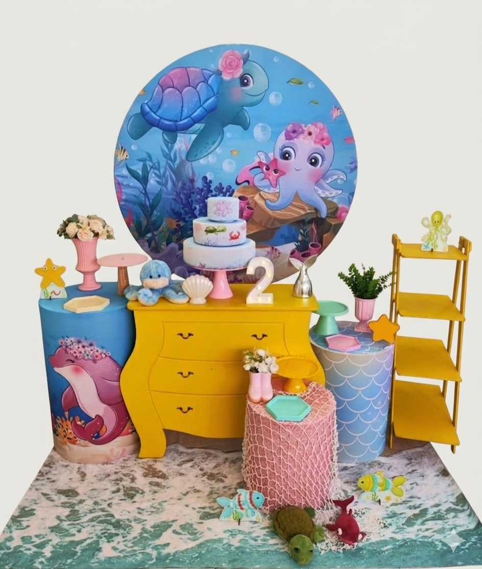 Fundo do Mar Menina Modelo 2 Kit Our III