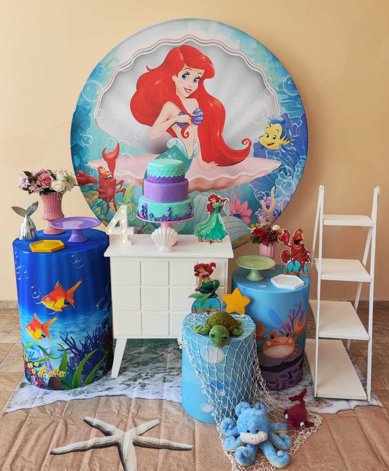 Ariel Pequena Sereira  Kit Ouro 