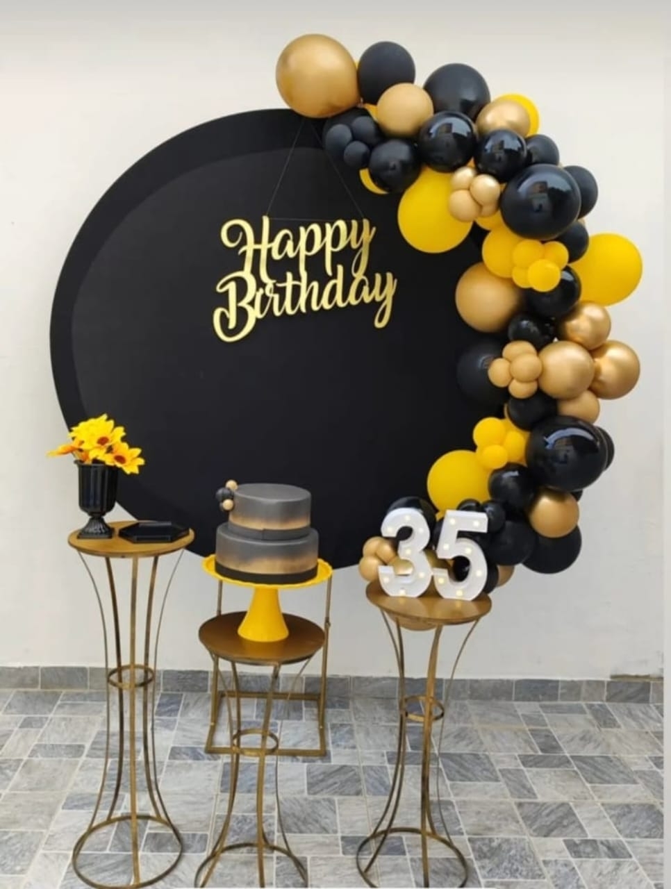 Preto com Dourado Feminino Kit Ouro