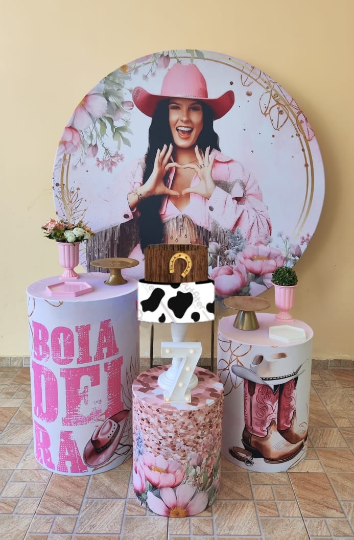 Ana Castela Capa Rosa Kit Prata 