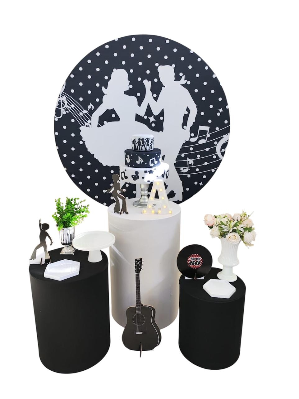  Anos 60 Feminino Kit Prata