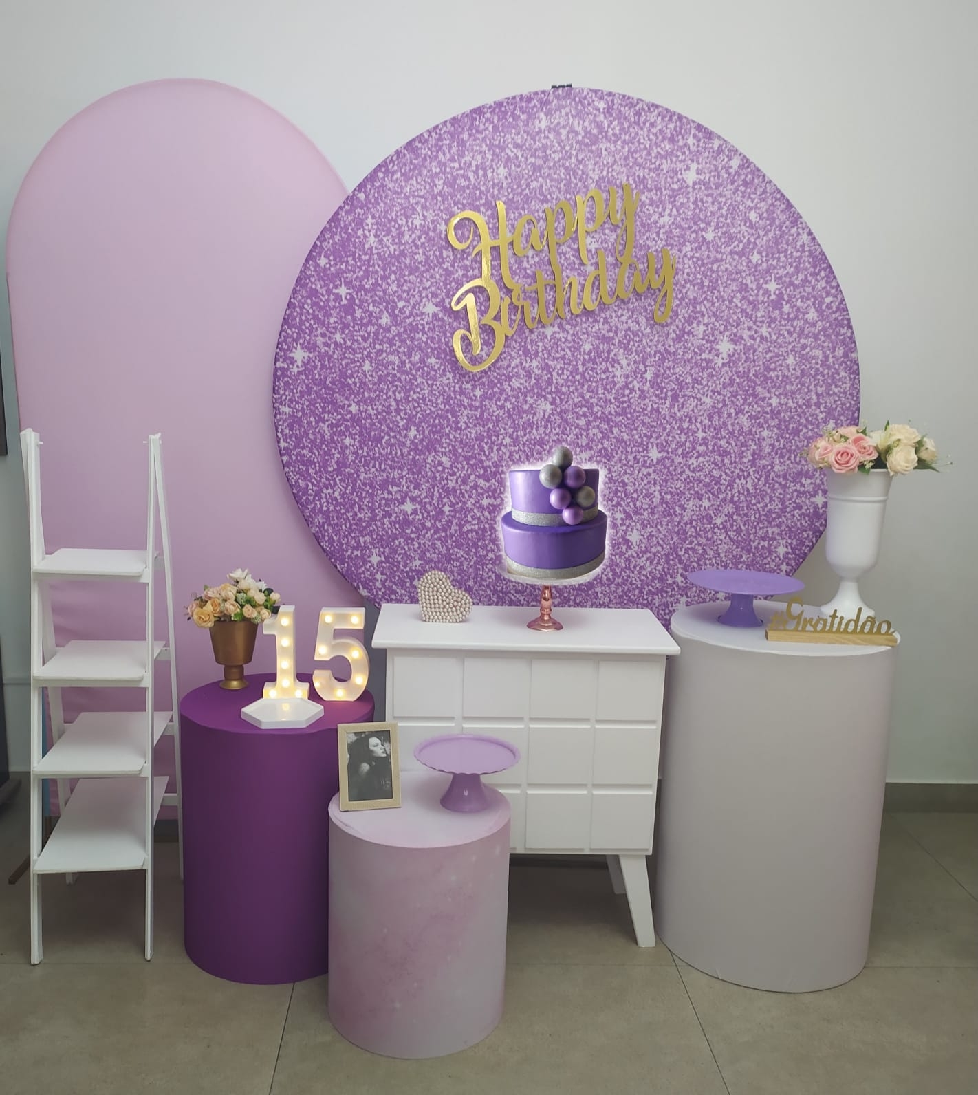 Glitter lilas Kit Diamante Modelo I