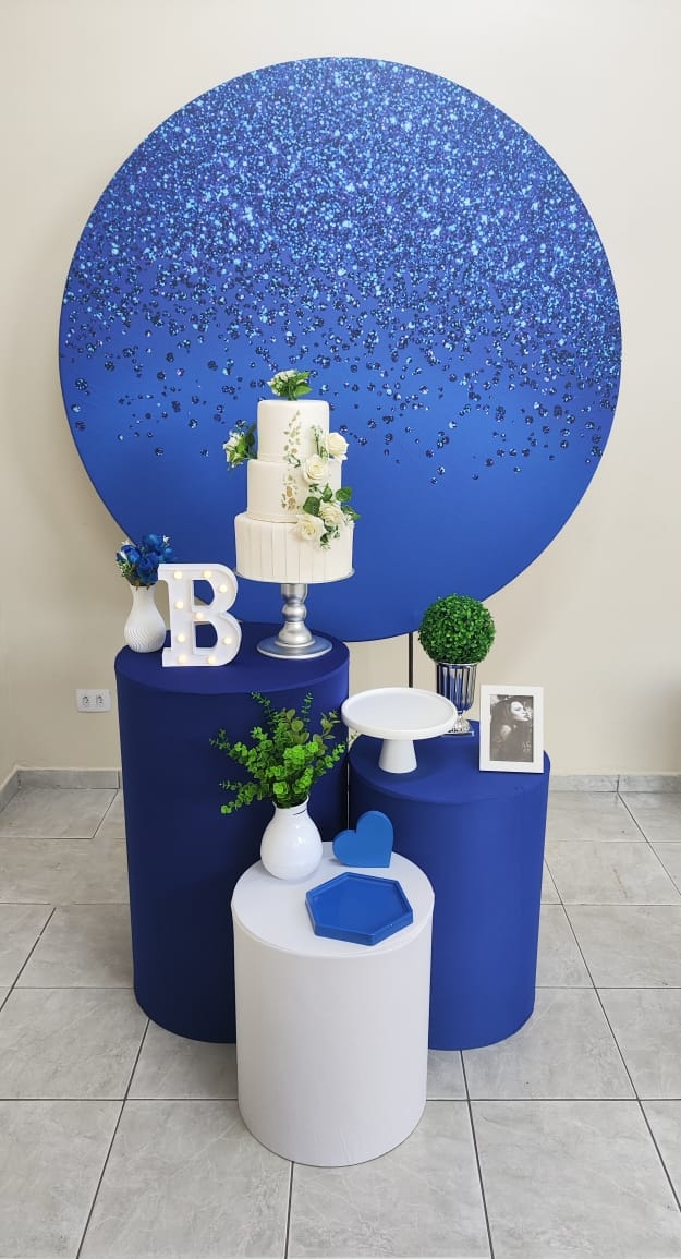 Azul com Glitter Feminino Kit Bronze I