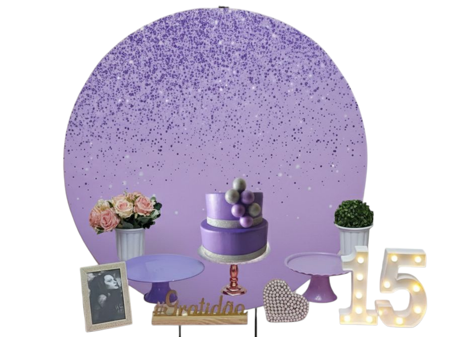 Glitter lilas Modelo 2 Kit Bronze