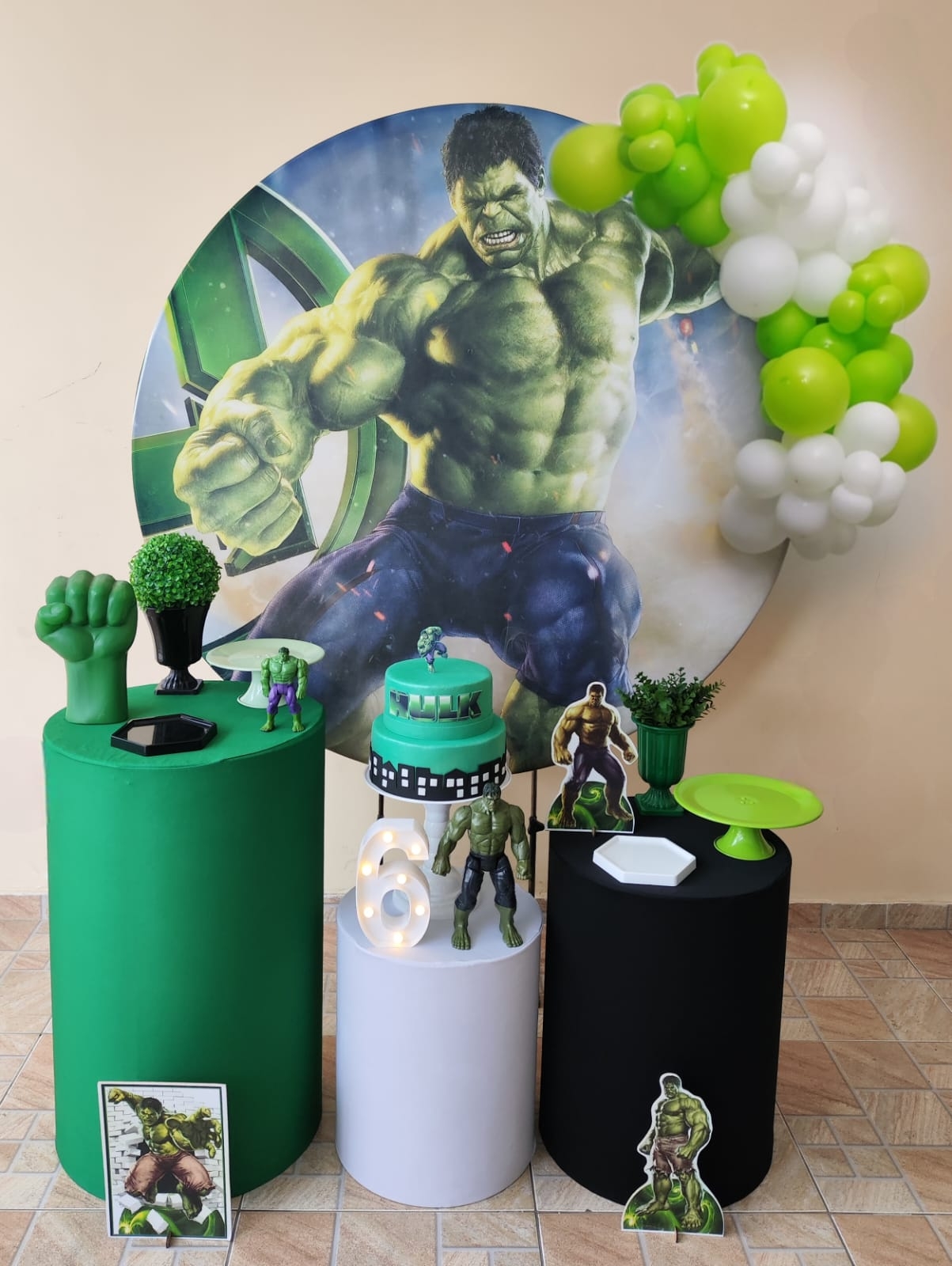 Hulk Kit bronze II com bexigas 