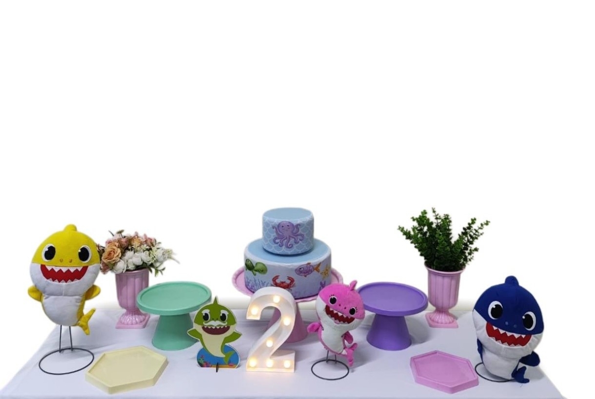 Baby Shark Menina Capa 2 Kit Cantinho