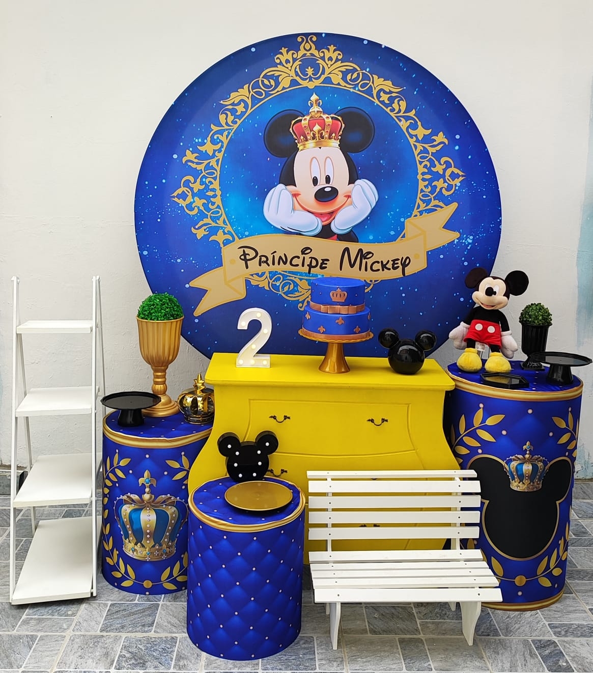 Mickey Príncipe Realeza Kit Ouro II