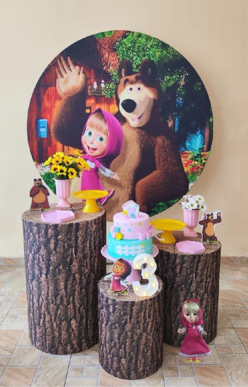 Masha e Urso Menina kit Prata