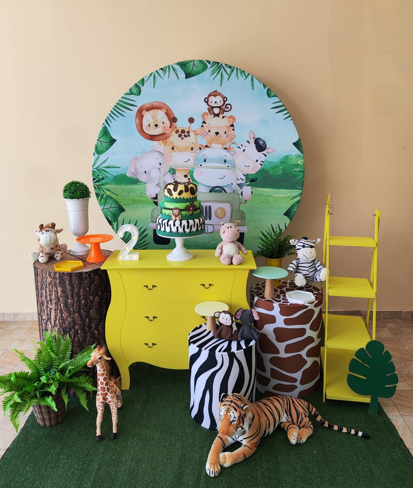 Safari Capa Verde Menino Kit Ouro