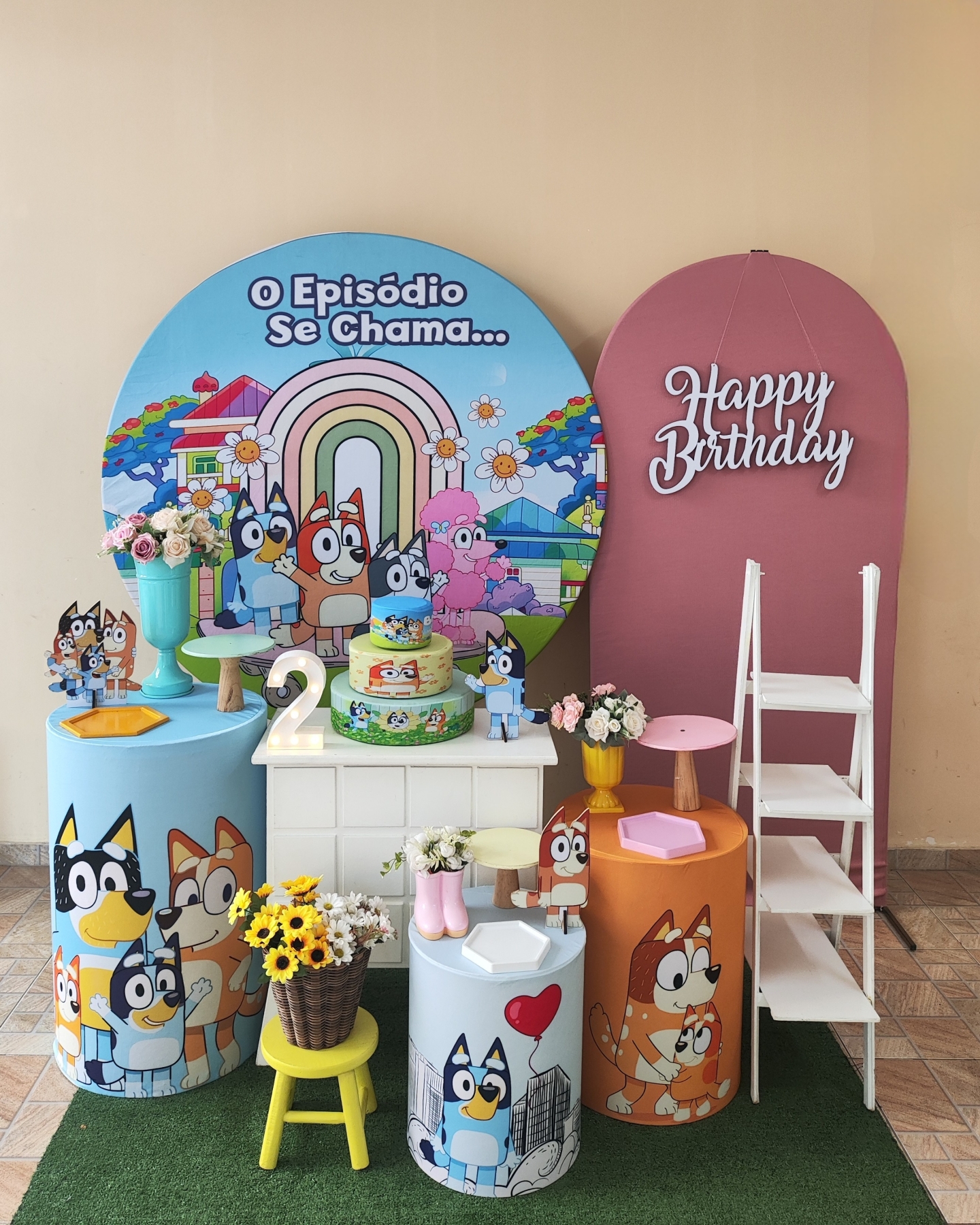 Bluey e Bingo Menina Kit Diamante