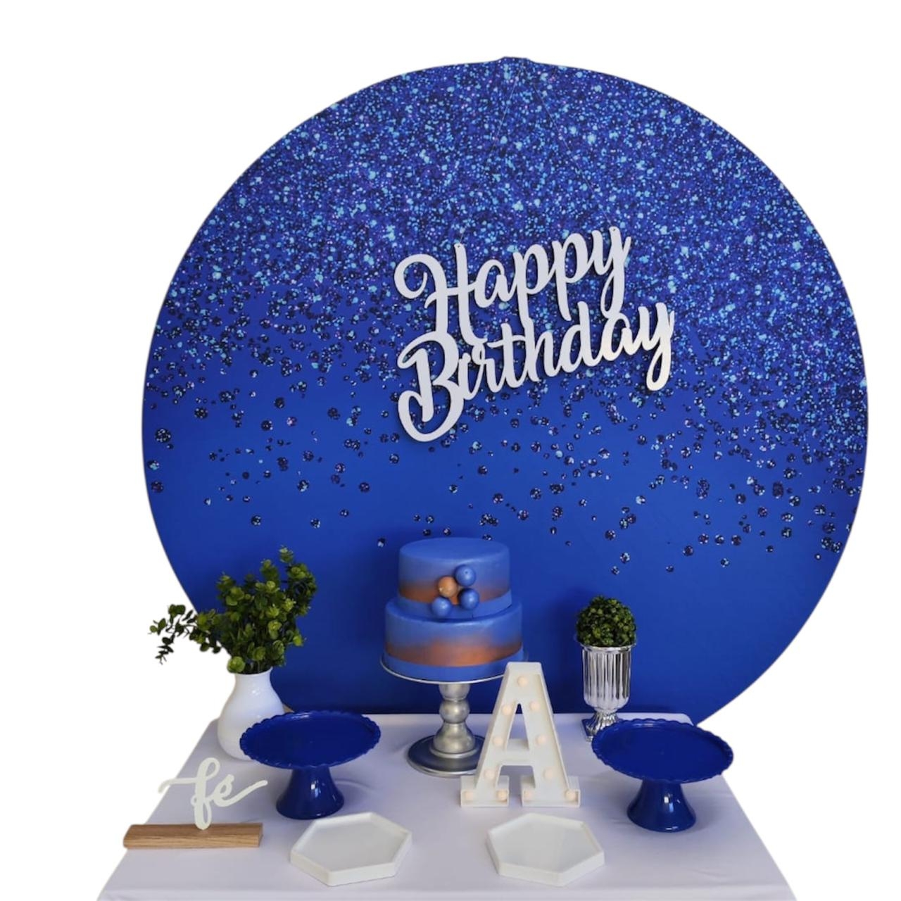 Azul com Glitter Masculino Kit Bronze  I