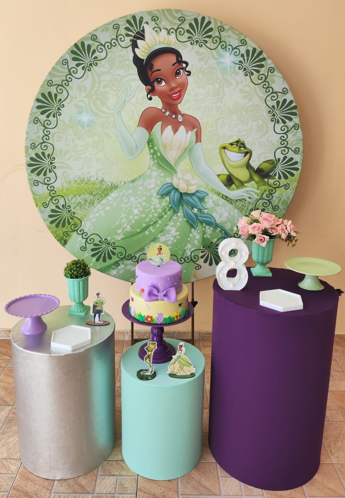 Princesa Tiana e o Sapo Kit Prata