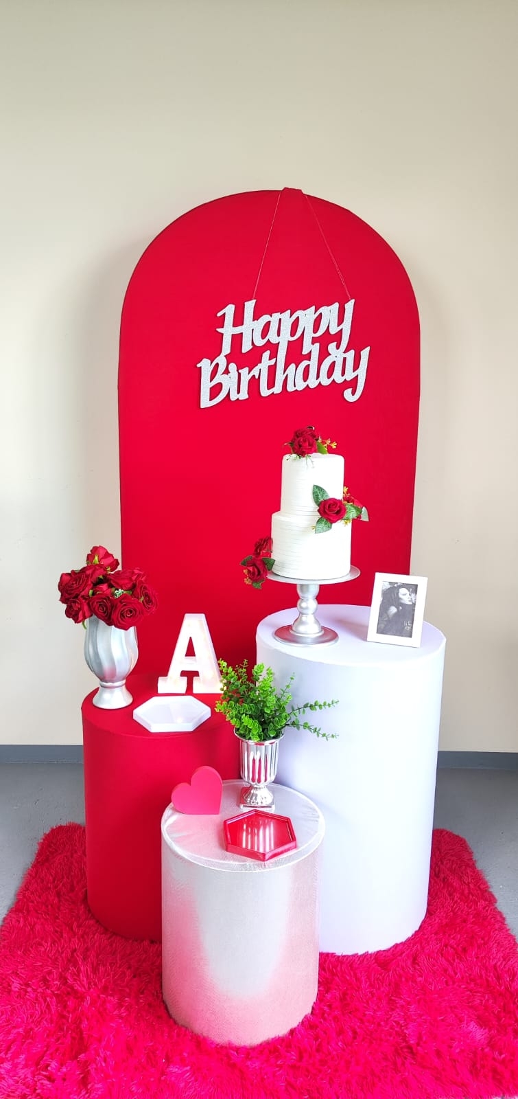 Aniversário Vermelho Kit Prata