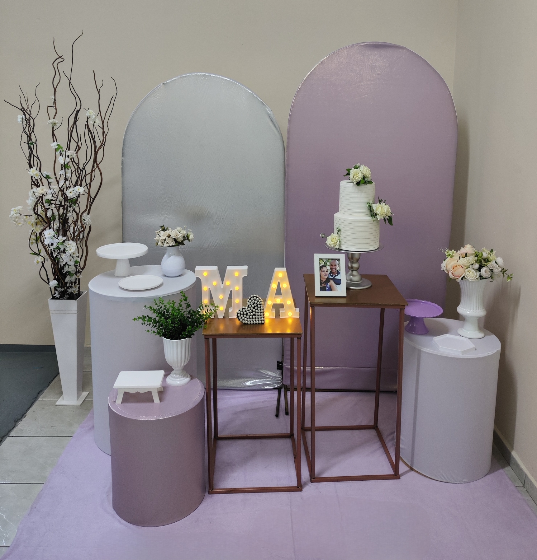 Romano Lilas Brilho e Prata Kit Diamante 