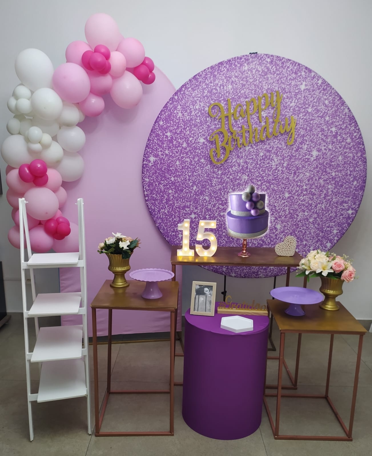 Glitter lilas Kit Diamante modelo I co