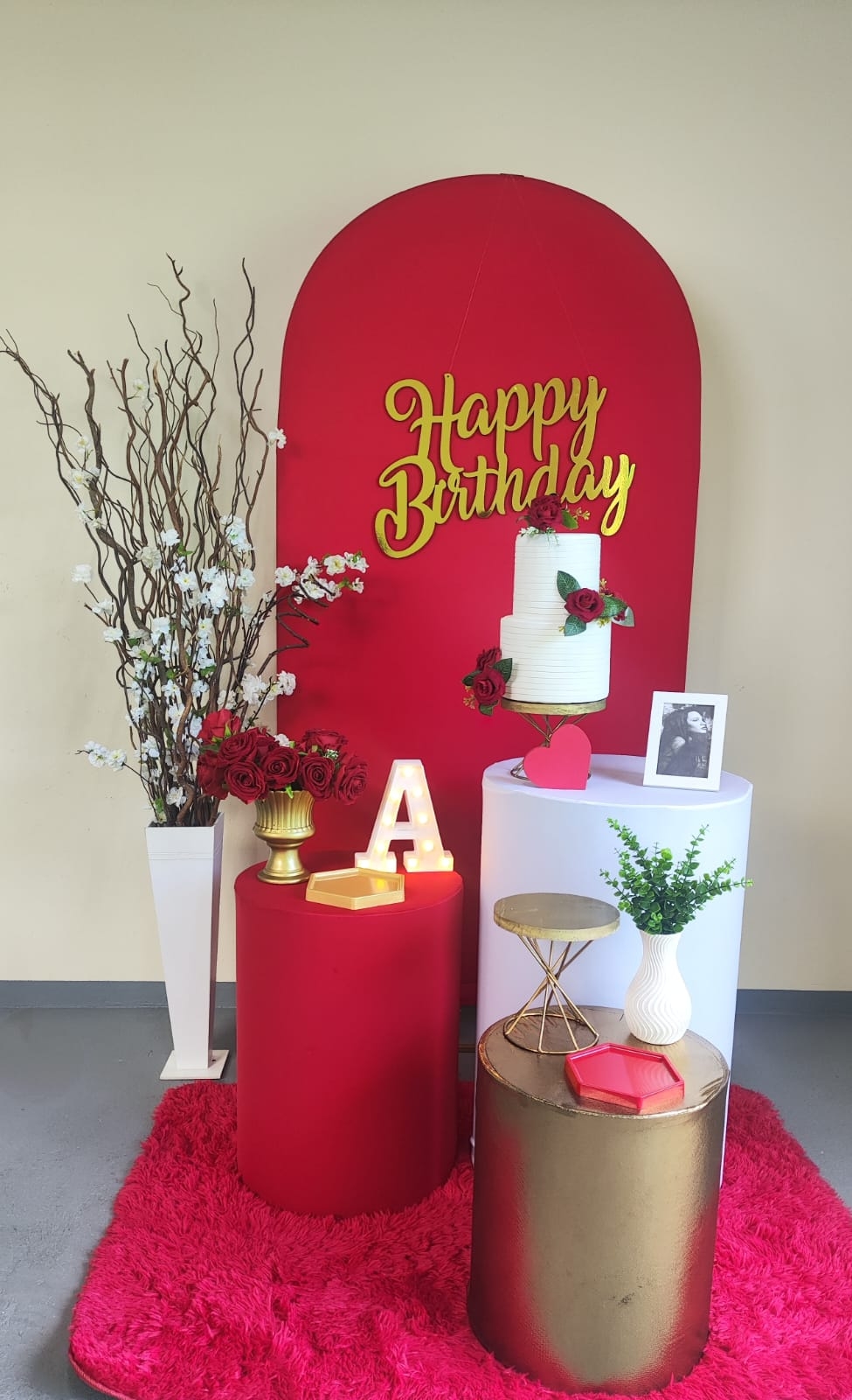 Aniversário Vermelho Kit Ouro