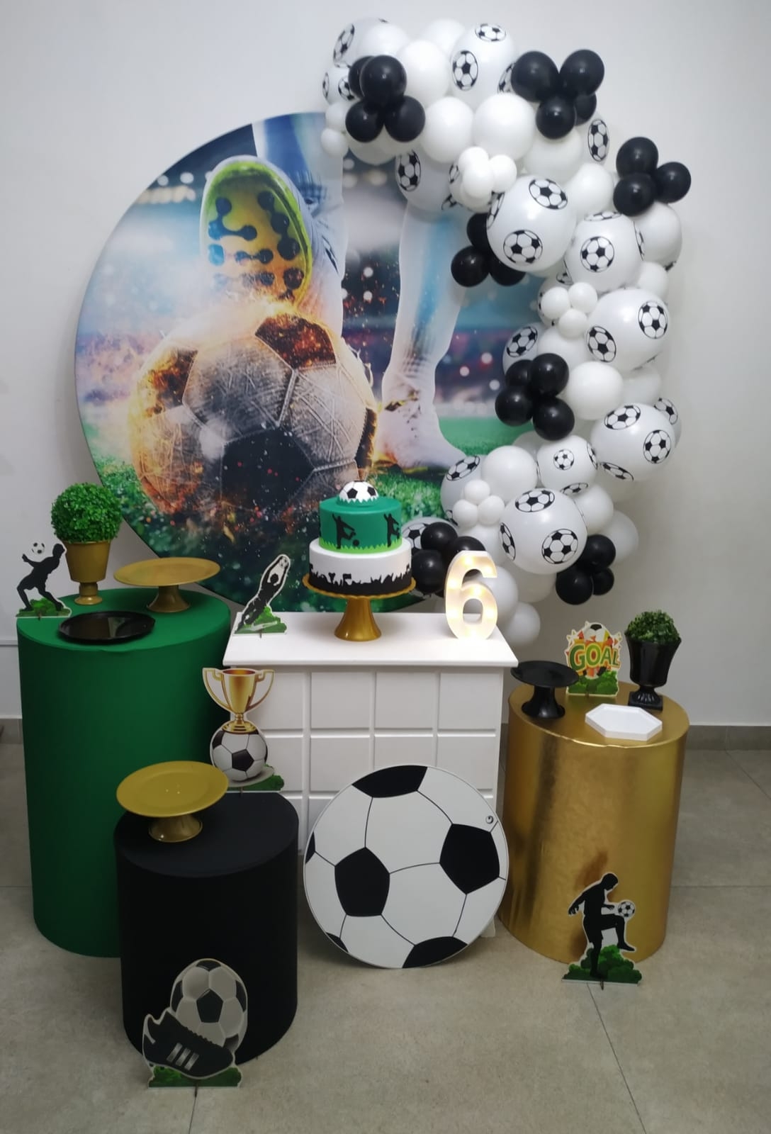Futebol pé na bola Kit Ouro