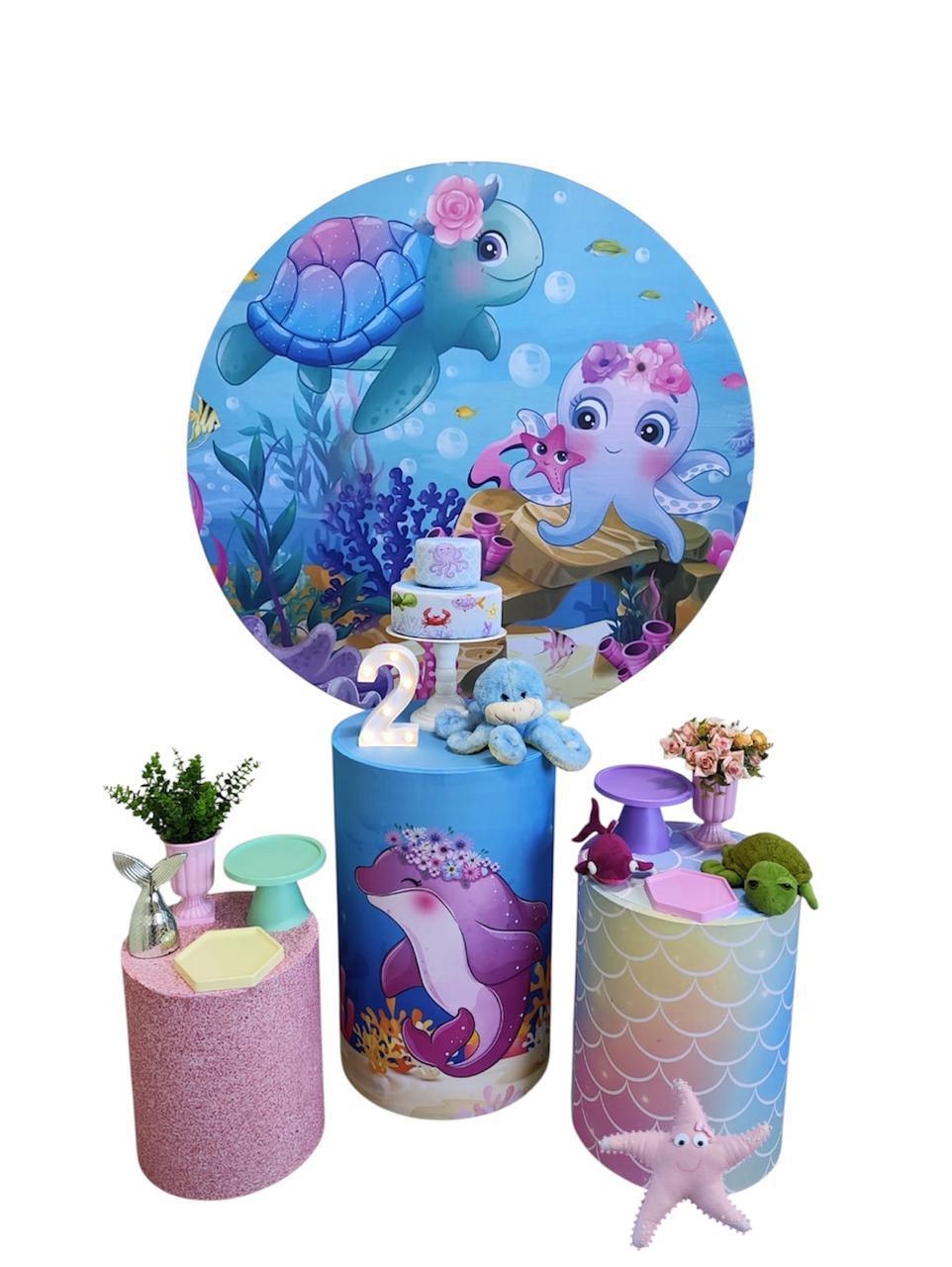 Fundo do Mar Menina Modelo 2 Kit Prata