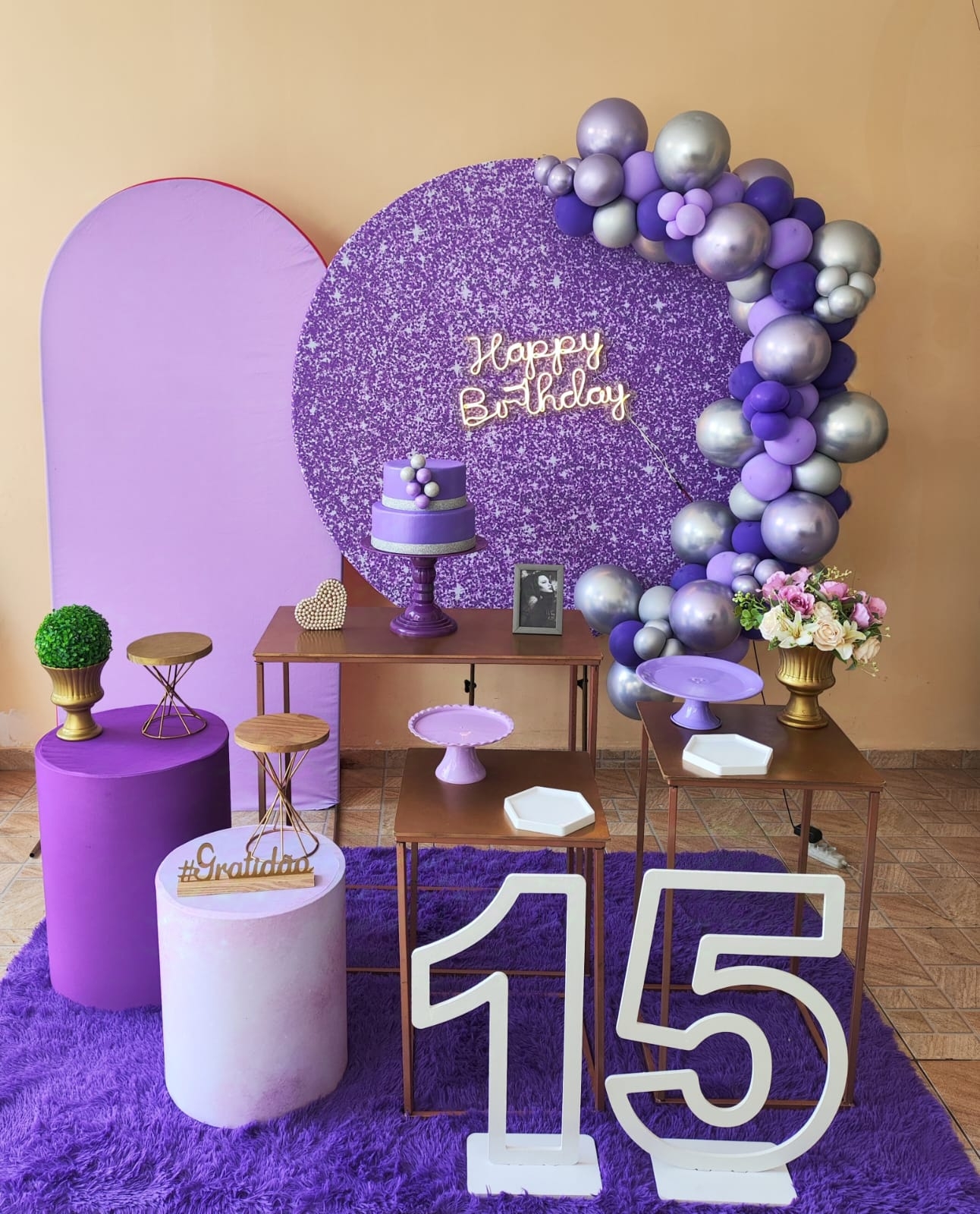 Glitter lilas Kit Platino II