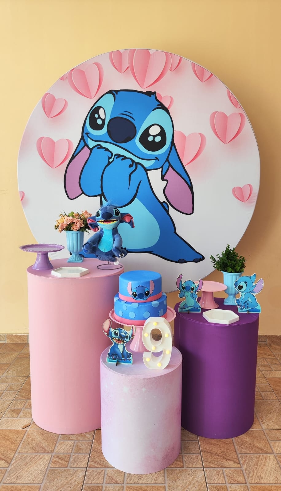 Stitch corações Kit Bronze