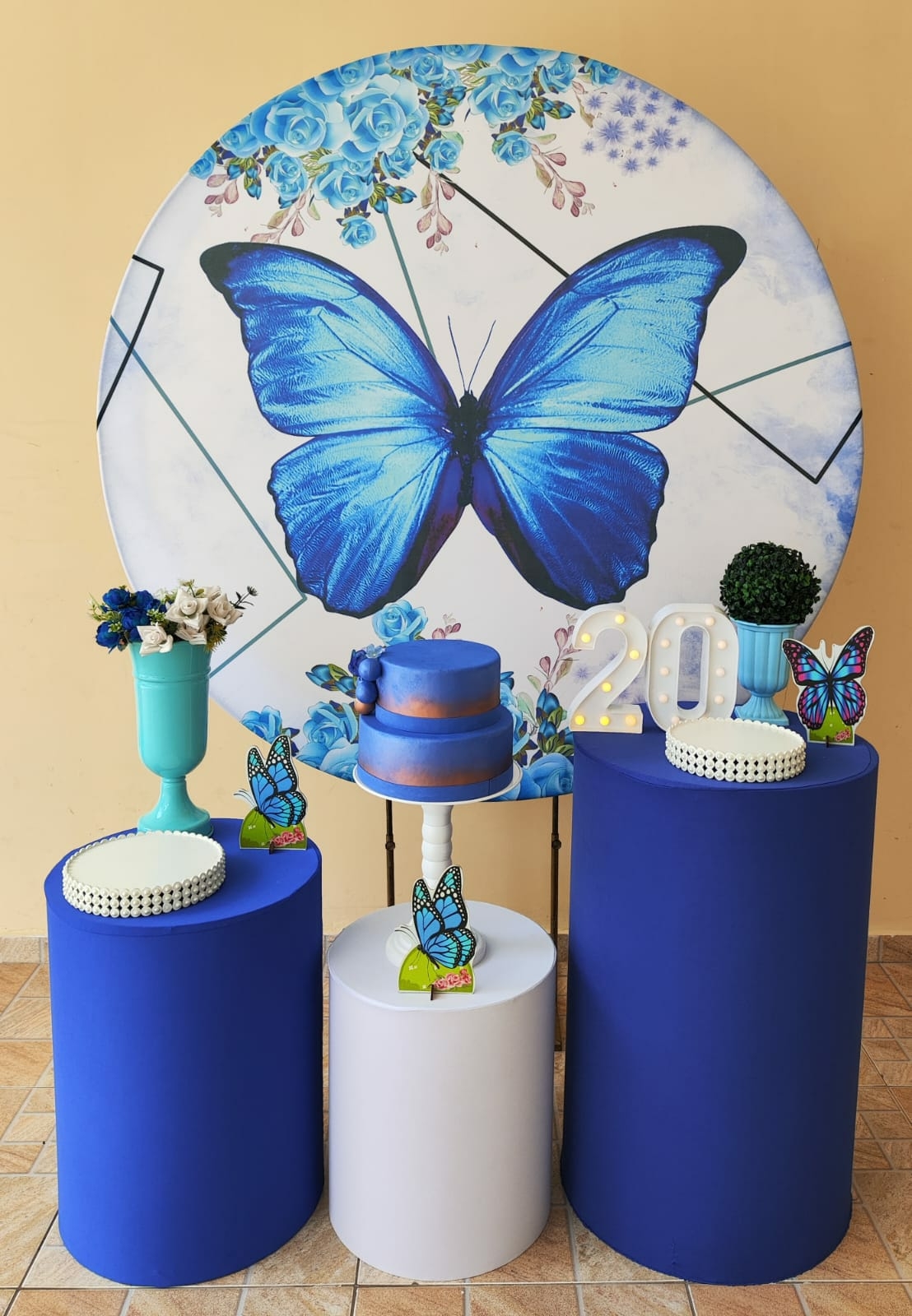 Borboleta Azul Bronze II