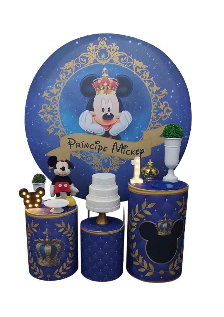 Mickey Príncipe Realeza Kit Prata