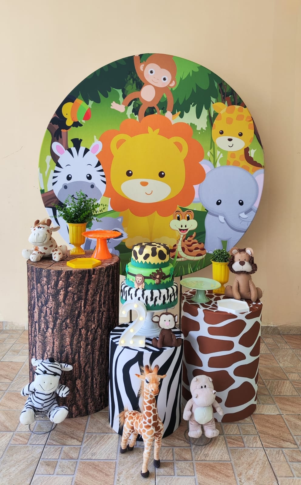  Safari Capa Laranja Menino Kit Prata