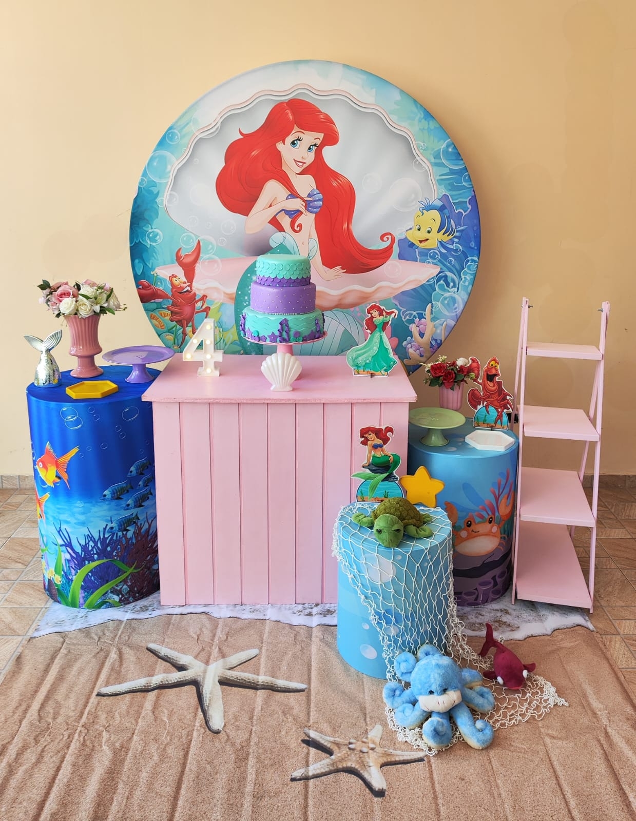 Ariel Pequena Sereira  Kit Ouro Modelo 2