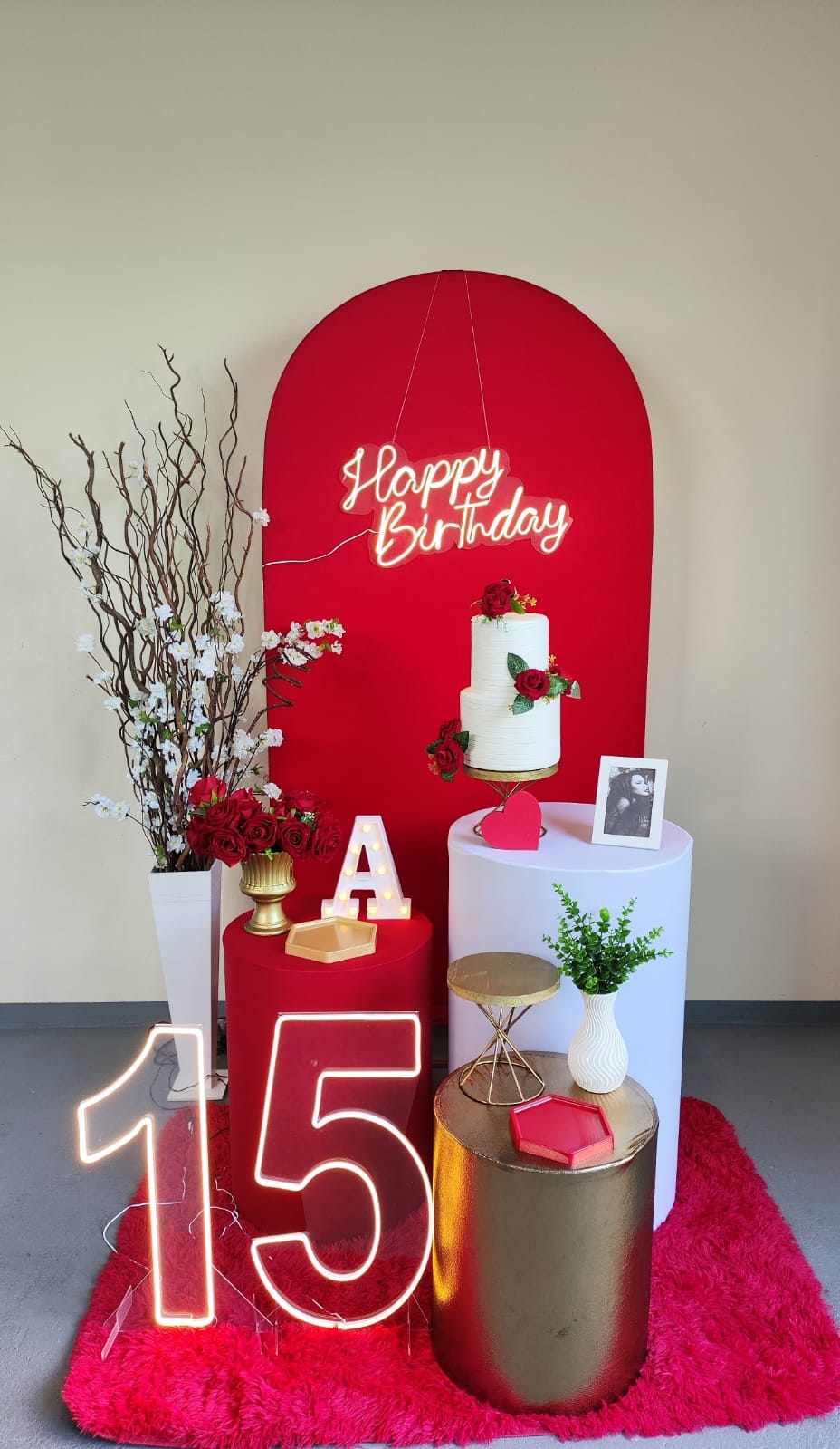 Aniversário Vermelho Kit Ouro