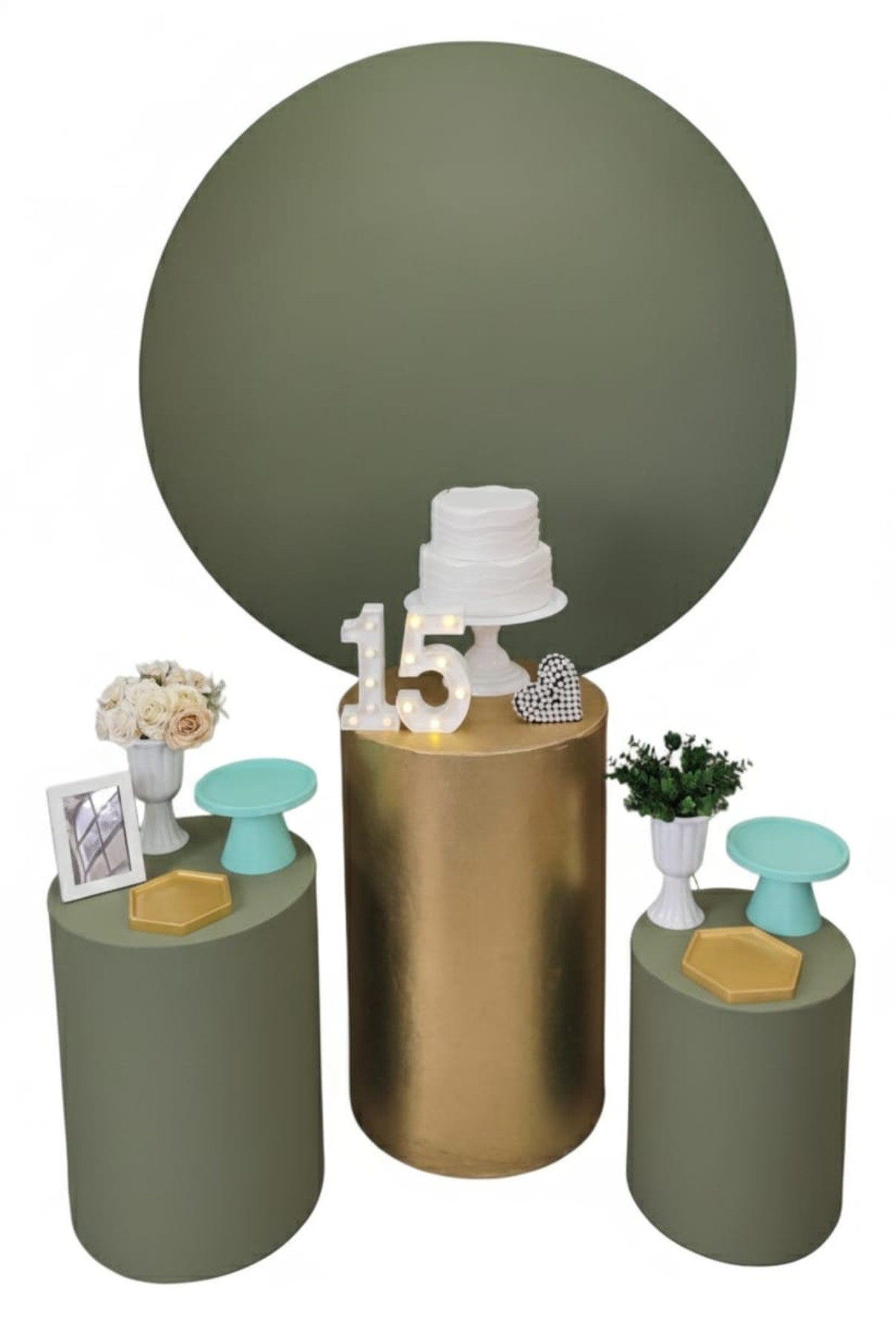 Verde com Dourado kIt Bronze II 