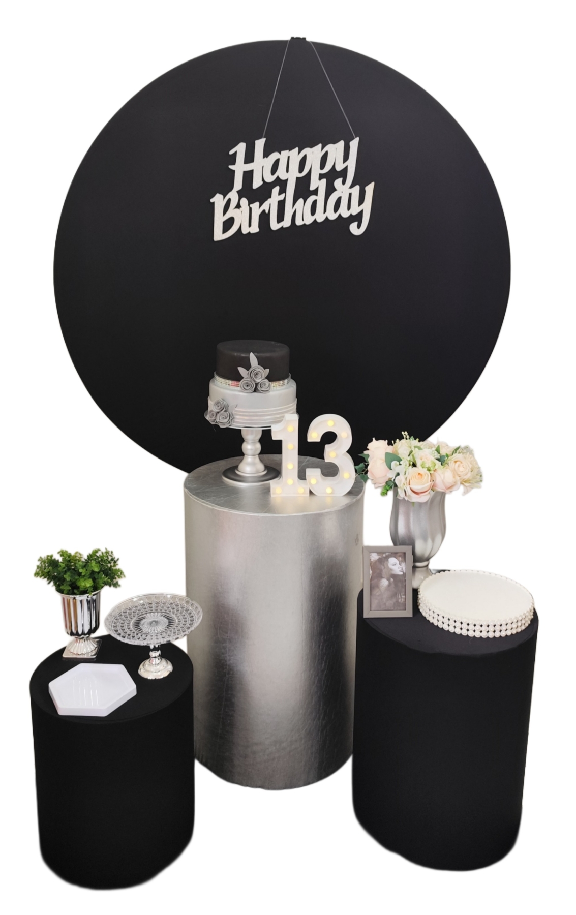 Preto com Prata Feminino Kit Bronze 