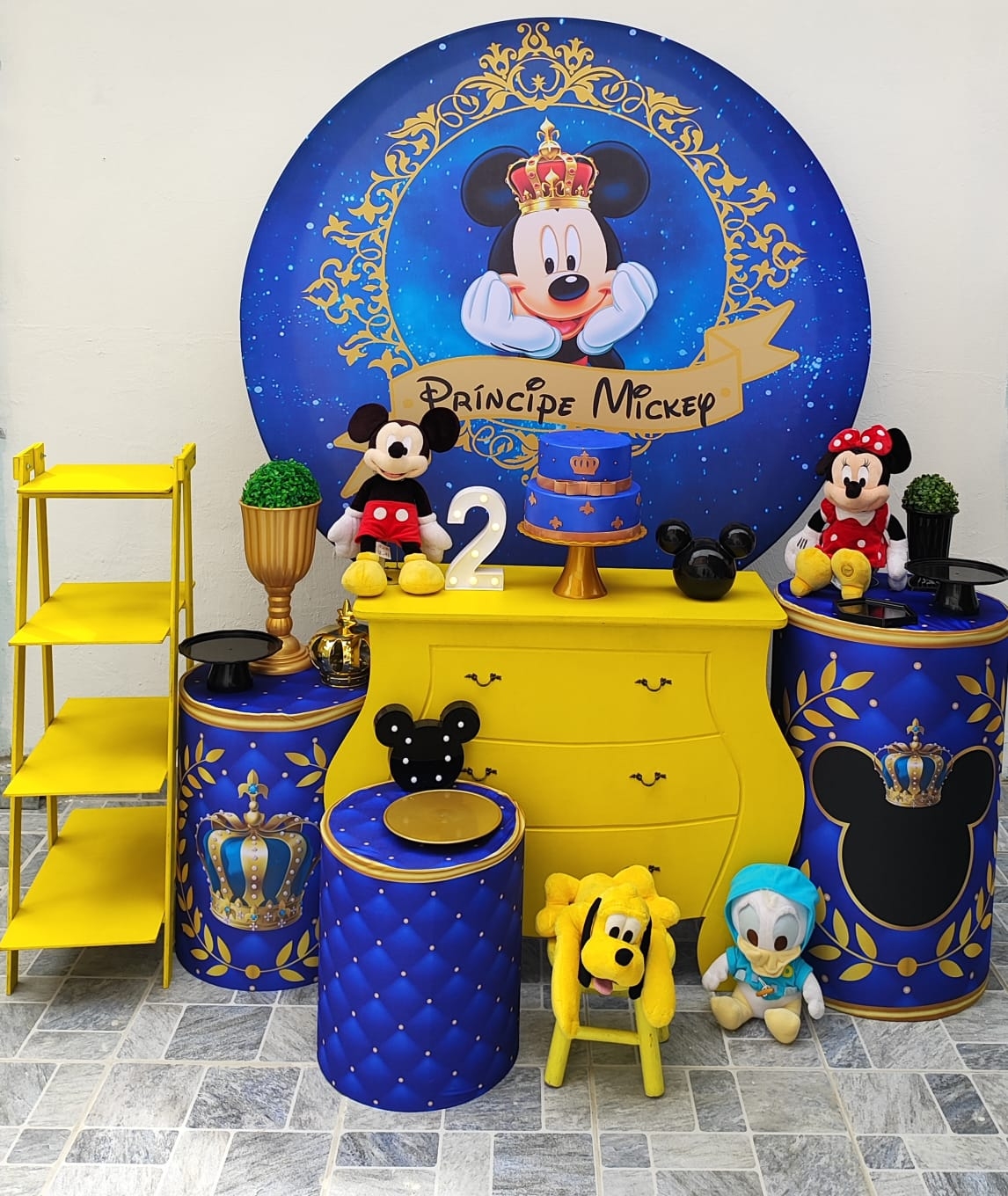 Mickey Príncipe Realeza Kit Ouro II