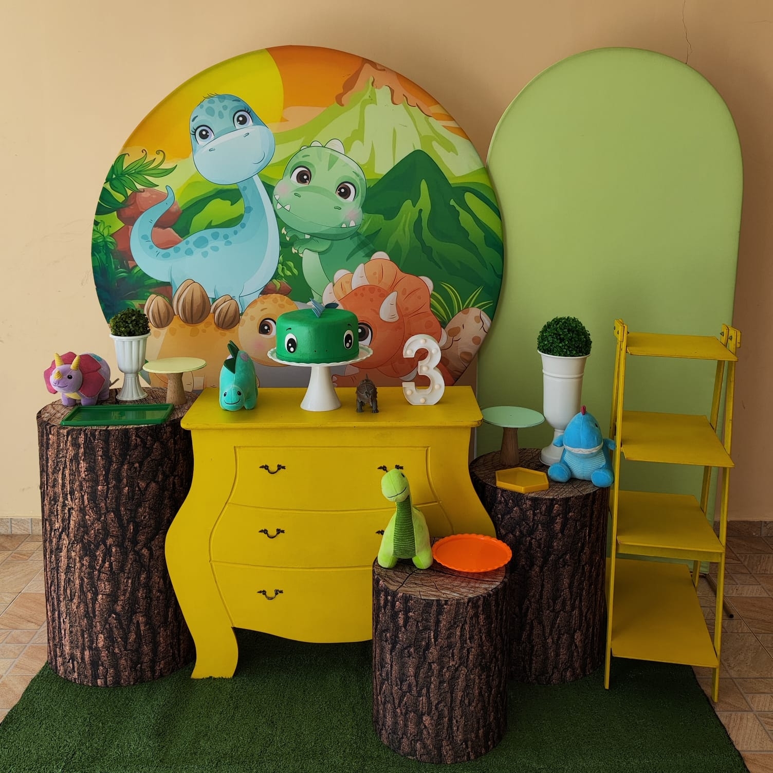 Dinossauro Baby Menino Kit diamante