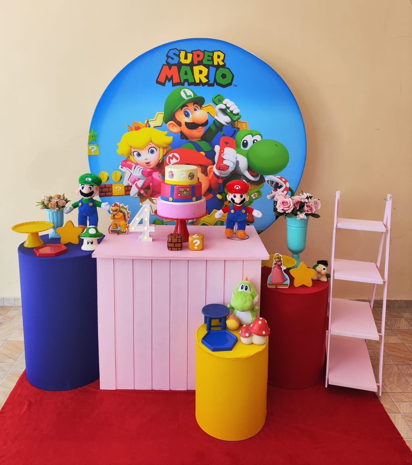 Mario Bros Menina Kit Ouro
