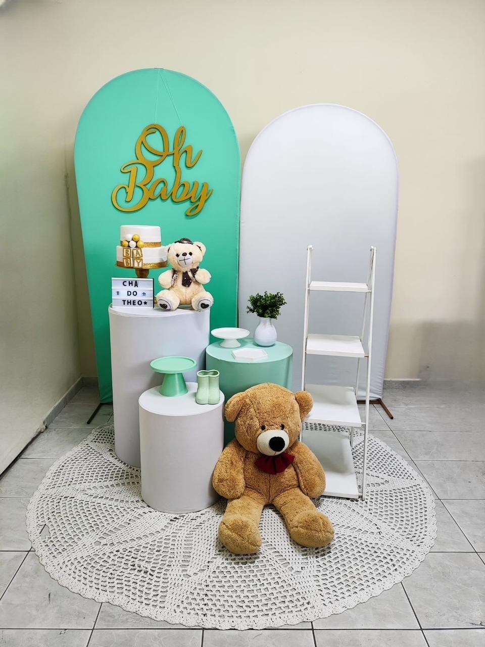 Chá de Bebê Verde Kit Ouro II