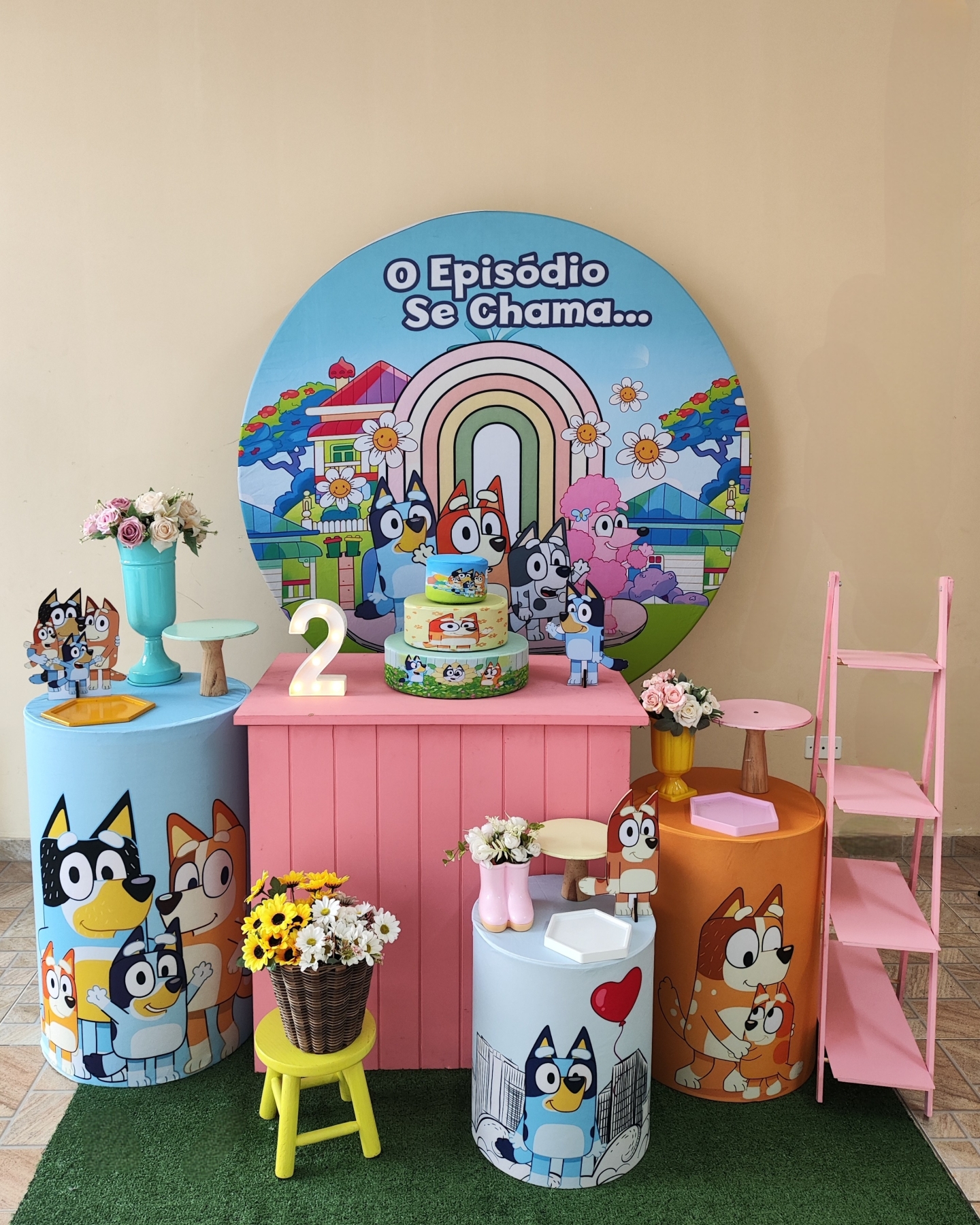 Bluey e Bingo Menina Kit Ouro