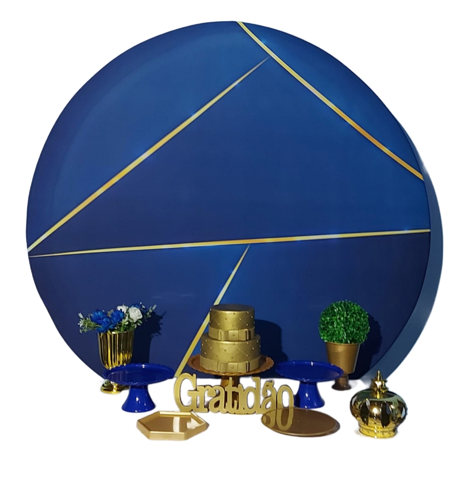 Azul Escuro com Dourado Kit Bronze I