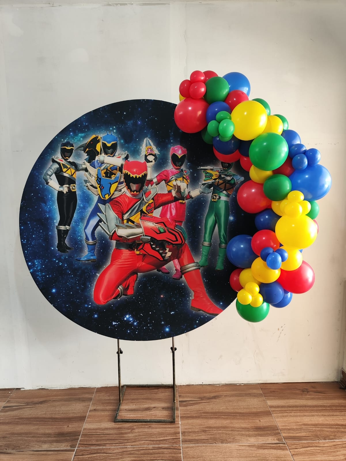 Power Rangers  Arco de bexigas Tam M