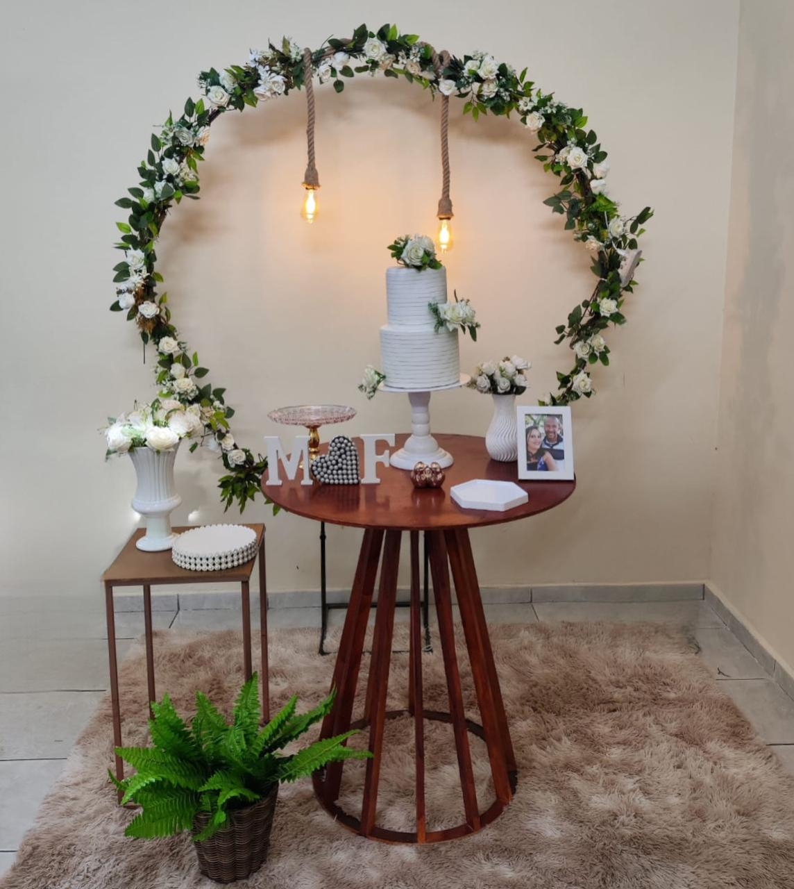  Casamento e Noivado Arco com flores Kit Ouro