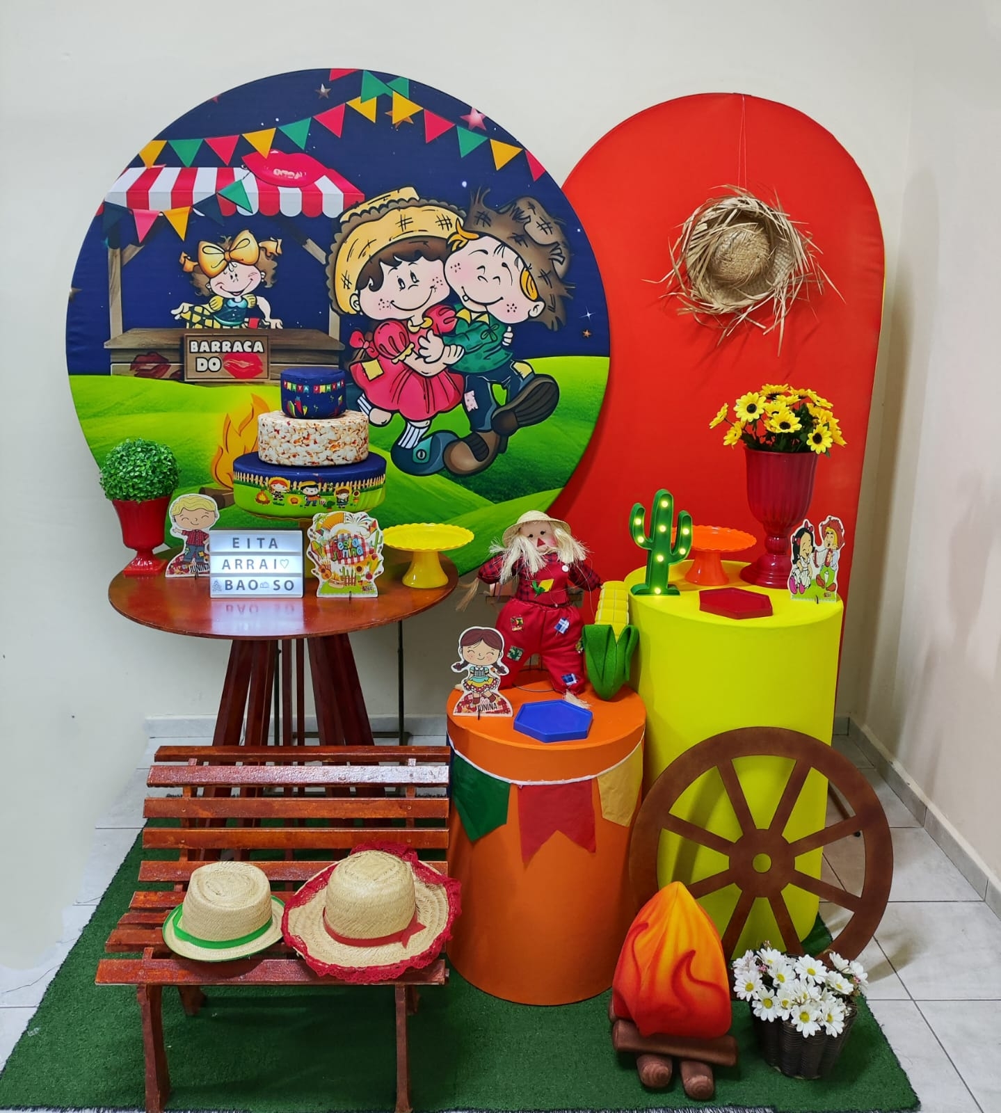 Festa Junina Azul escura Kit Bronze II