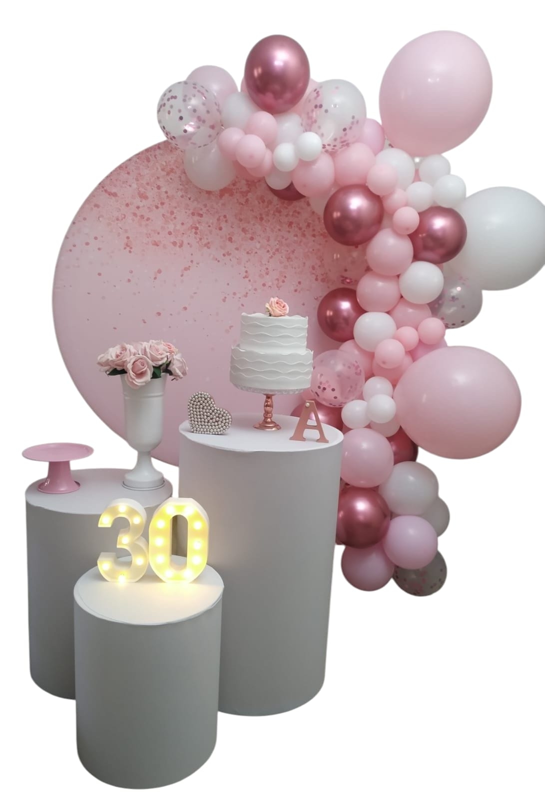 Rosa com glitter Rose Kit Bronze