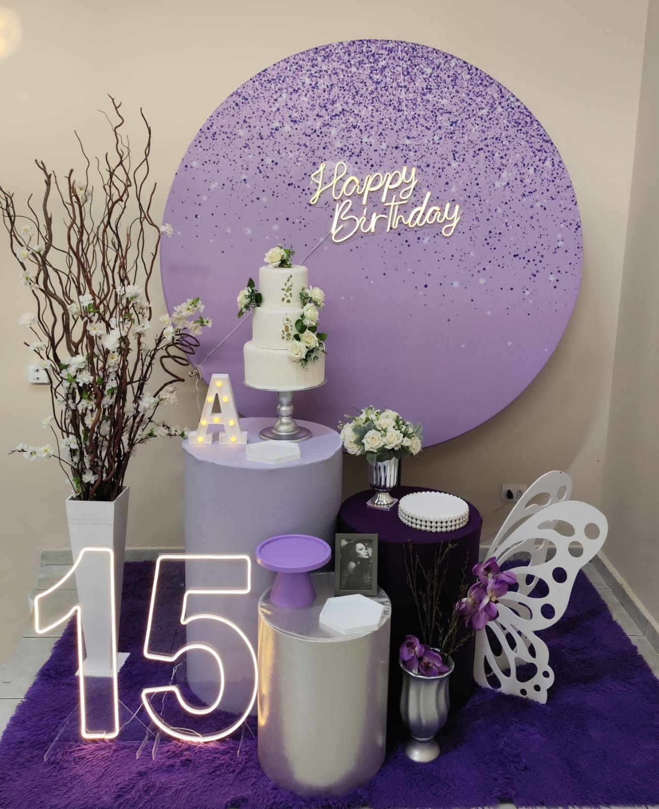 Glitter lilas Modelo 2 Kit Diamante