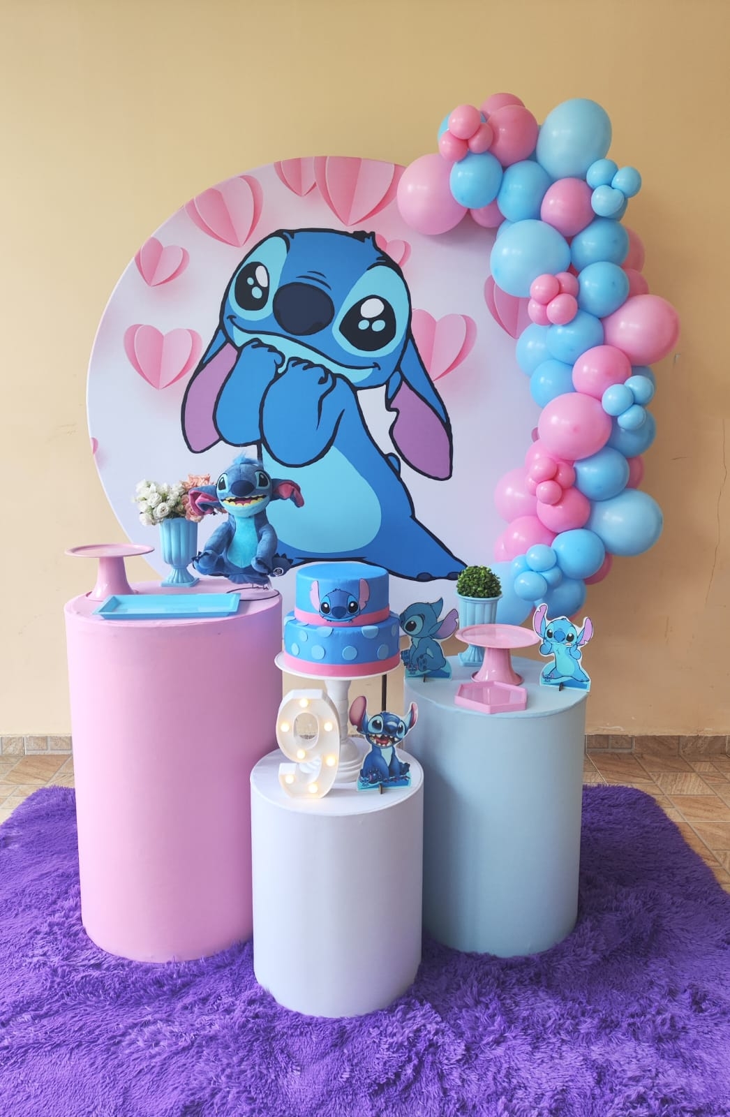 Stitch corações Kit Bronze