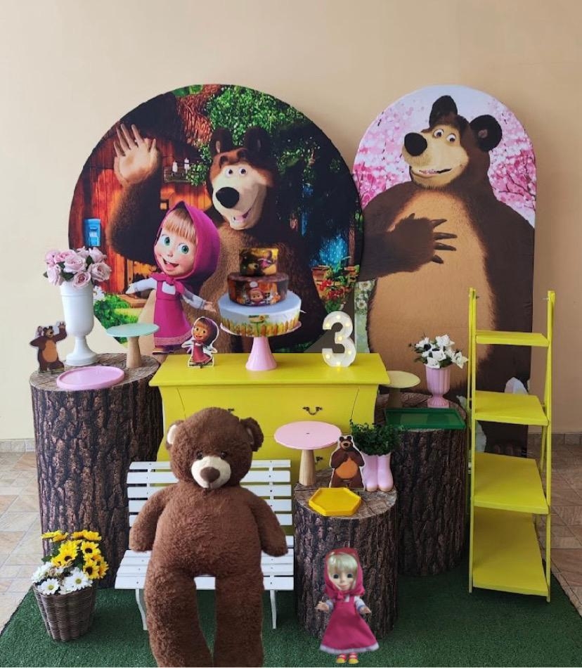 Masha e Urso Menina kit Diamante 