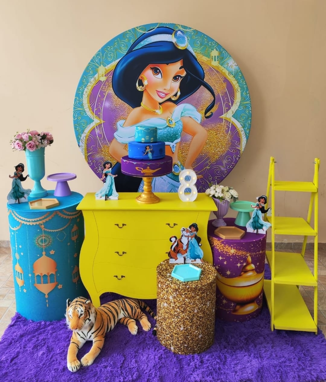 Princesa Jasmine Kit Ouro