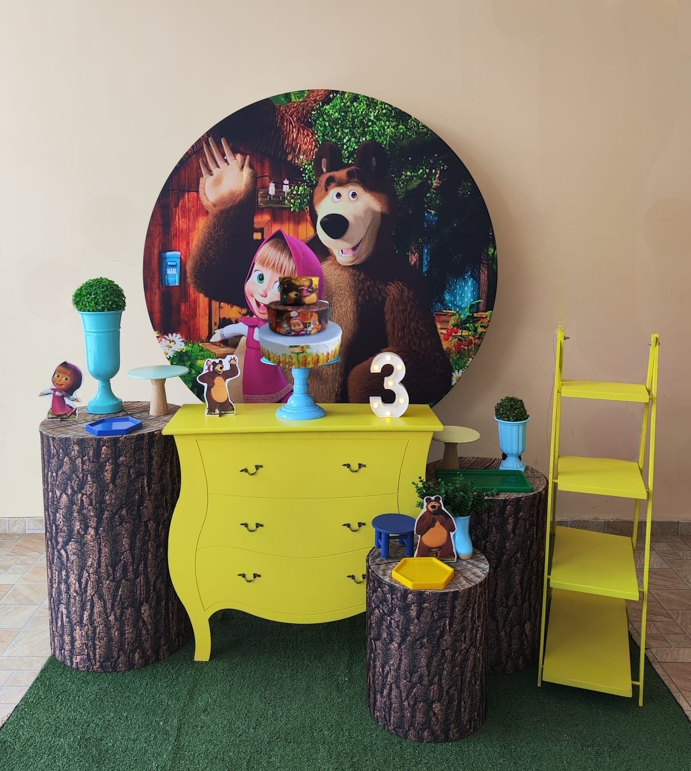 Masha e Urso Menino kit Ouro