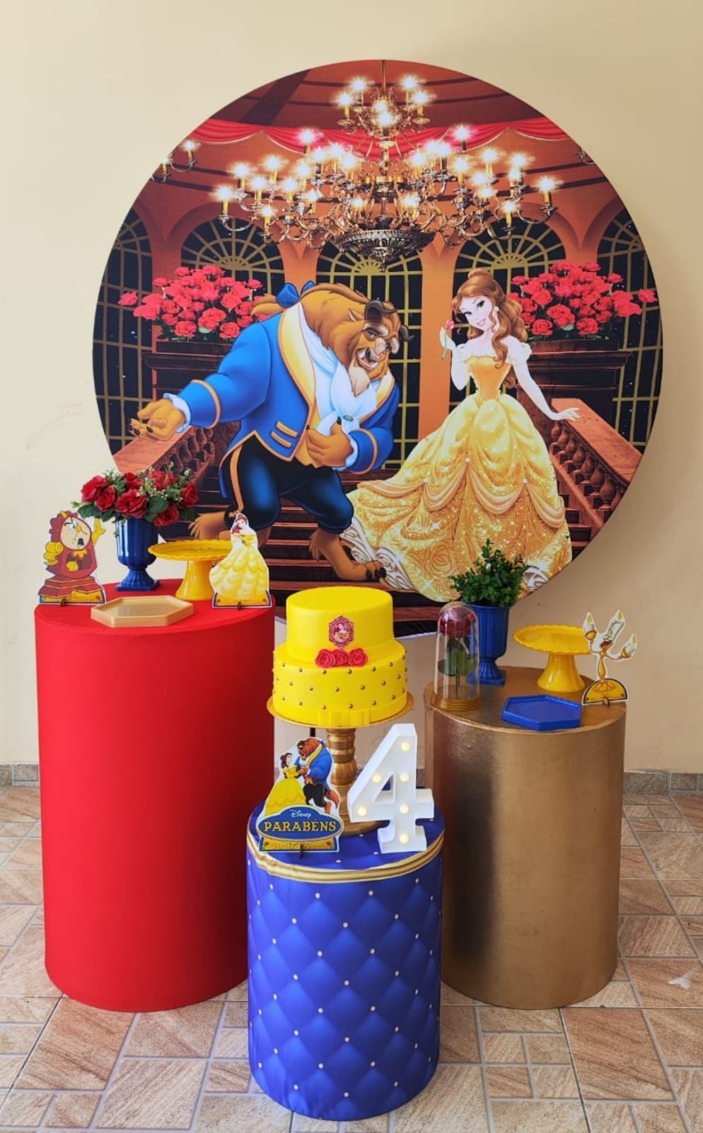 A Bela e a Ferra Kit Prata