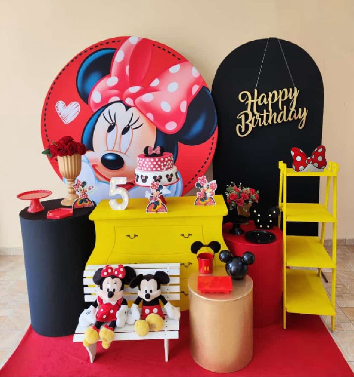 Minnie Vermelha Kit Diamante