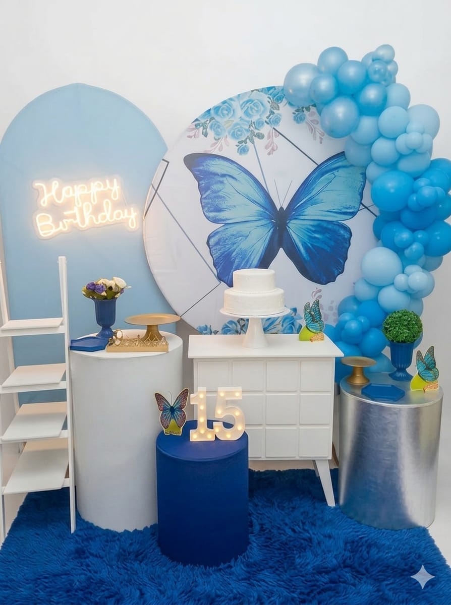 Borboleta Azul Kit Bronze II