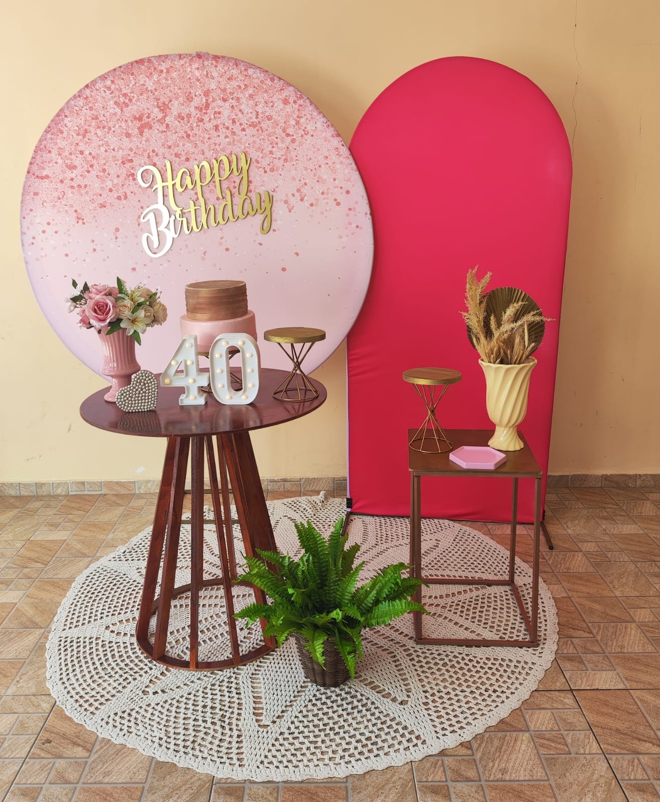 Rosa com glitter Rose Kit Ouro